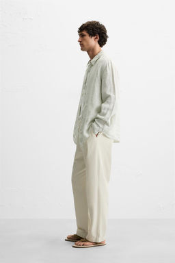 100% LINEN SHIRT - Zara фото 28