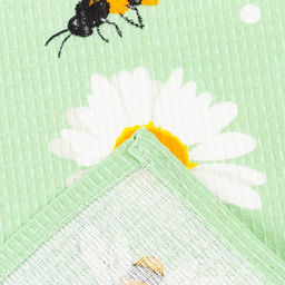 Цена за 2 шт. Полотенце кухонное Доляна. Ромашки, зелёное, 35?60 см