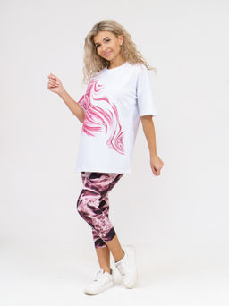 909 Костюм "белый/бордо"