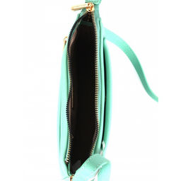 Сумка женская искусственная кожа DJ-СМ 7336-TURQUOISE, 1отд, плечевой ремень, зеленый SALE 263899 - Adelia фото 3