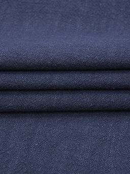 Крапива Рами (Ramie) цв.Темно-синий флер, ш.1.4м, крапива-100%, 230гр/м.кв - Купава фото 2
