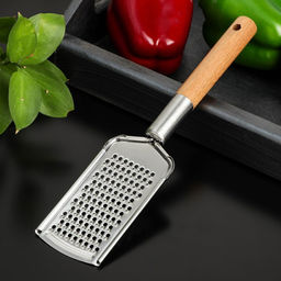 Тёрка для сыра мелкая Доляна «Валдай», рабочая часть 11,5×5,8 см, нержавеющая сталь, цвет коричневый