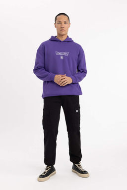 Брюки из габардина Regular Cargo Jogger с карманами-карго - Defacto фото 2