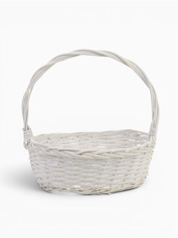 Набор корзин 3 шт ИВА  36x28x13 31x23x12 25x18x10 см ручка h=26/23/20см белый  (10296383)