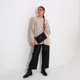 Сумка-мессенджер на молнии, цвет бордовый - Simaland фото 7