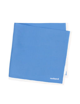 Синий шелковый платок