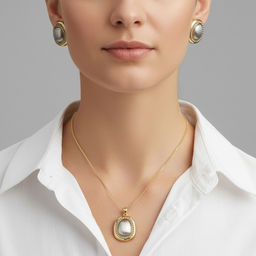 Комплект колье+серьги Fiore Luna