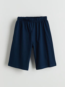 Bisiklet Yaka Erkek ?ocuk ?ortlu Pijama Tak?m?