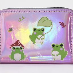 Кошелёк с голографическим эффектом Лягушки, 12.5х9х2 см - NAZAMOK KIDS фото 10