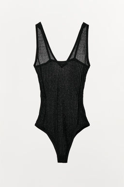 PLEATED KNIT BODYSUIT - Zara фото 6
