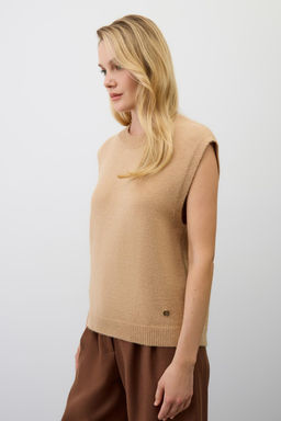 ЕВ 30263/ш/бежевый жилет жен