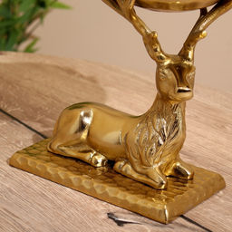 Подсвечник «Олень», 24×14×24 см, алюминий