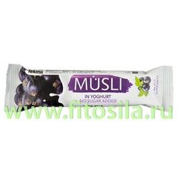 Мюсли батончик без сахара черная смородина в йогуртовой глазури - БАД, 30 г