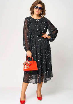 Платье EVA GRANT 7177 горох