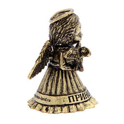 Колокольчик ангел «Приношу счастье», 5.5×3.5 см