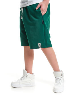 Шорты свободного кроя для мальчиков подростков 22-7638 черный - Mini maxi фото 10