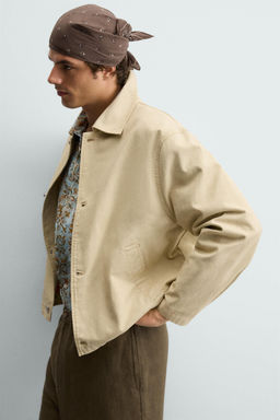 CAZADORA RELAXED FIT FORRO CONTRASTE / Tostado - Zara фото 6