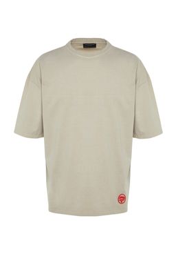 TRENDYOL MAN Premium Antrasit Oversize/Genis Kesim Soluk Efektli %100 Pamuklu T-Shirt TMNSS23TS00153 - Trendyolmilla фото 15