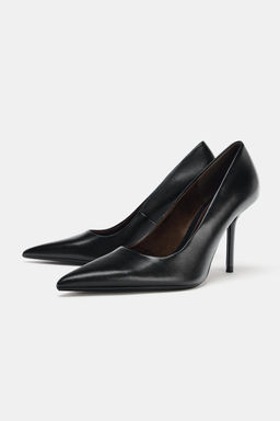LEATHER HIGH-HEEL SHOES - Zara фото 4