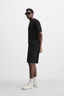 TEXTURED JOGGER BERMUDA SHORTS - Zara фото 20