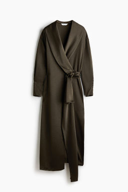 Vestido largo de sat?n