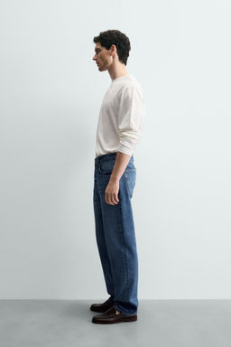 CAMISETA MEDIUM WEIGHT MANGA LARGA / Blanco - Zara фото 4