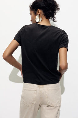 FADED SHORT SLEEVE T-SHIRT - Zara фото 14