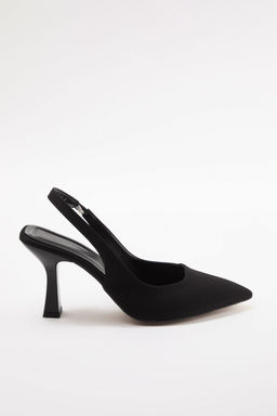 Trendyol Shoes Siyah Sivri Burun Arkas? Ac?k Kad?n Ince Topuklu Ayakkab? TAKAW25TO00010 - Trendyolmilla фото 9
