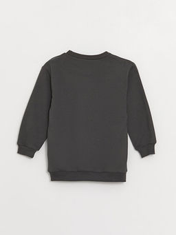 Bisiklet Yaka Uzun Kollu Bask?l? Erkek Bebek Sweatshirt 2li - Waikiki фото 3