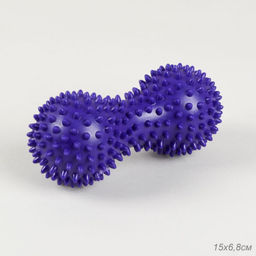 Мячик массажный Woohooo Spiny / 6,8 х15 см/ фиолетовый /уп 100/