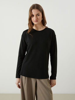 Bisiklet Yaka Oversize Kad?n Ti??rt