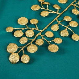 Цена за 10 шт. Декор блеск «Веточка с кружками», 16×27 см, МИКС