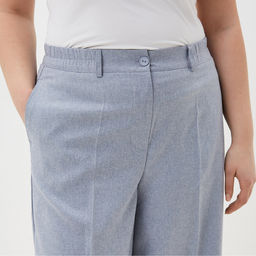 Брюки женские Mist plus-size, размер 50, голубые