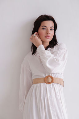 Martichelli Платье белое из вискозы  фото 6