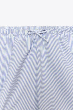 STRIPED CULOTTES SHORTS - Zara фото 7