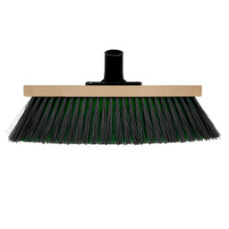 Щетка для пола деревянная 28х5х1,8см, щетина 7см, 6-рядн., с наклонной втулкой с еврорезьбой