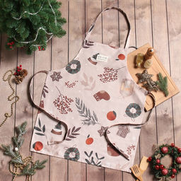 Фартук Этель Новогодние украшения 60х70 см, 100% хл, саржа 190 г/м2