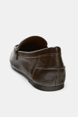 SOFT LEATHER LOAFERS - Zara фото 7
