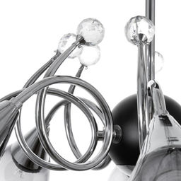 Светильник потолочный BayerLux «Марианна», люстра 8хЕ27, 40 Вт, чёрный, 77×77×33 см