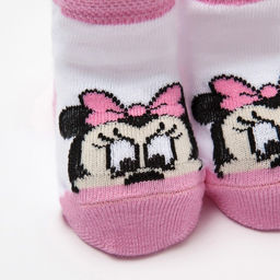 Набор носков "Minnie Mouse", белый/розовый, 6-8 см