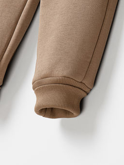 Джоггеры с карманами Какао утепленные - Bungly фото 4