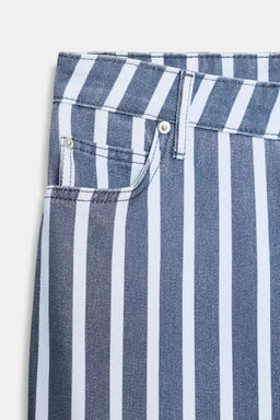 JEANS ZW COLLECTION LOOSE TIRO MEDIO RAYAS / Azul - Zara фото 6