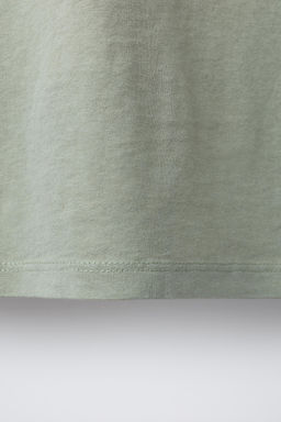 GARMENT DYE EYELET T-SHIRT - Zara фото 4
