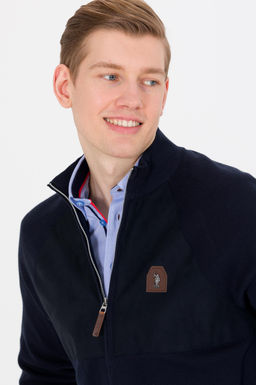 Мужской темно-синий трикотажный кардиган Неожиданная скидка в корзине - U.s. polo assn фото 8