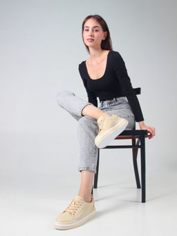 Кеды 158.palomabe/w. Бежевый