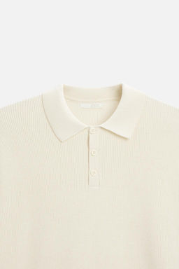 PURL KNIT POLO SHIRT - Zara фото 16