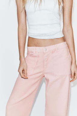 JEANS TRF REVERSIBLE TIRO MEDIO / Rosa - Zara фото 5