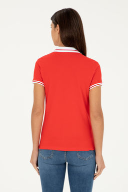 Футболка U.S. Polo Assn хлопок с эластаном красная фото 12