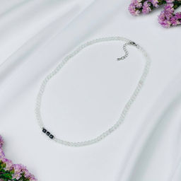 Колье из Горного Хрусталя и Шпинели 45 см +