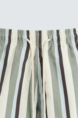 STRIPED MID-LENGTH SWIMMING TRUNKS - Zara фото 3